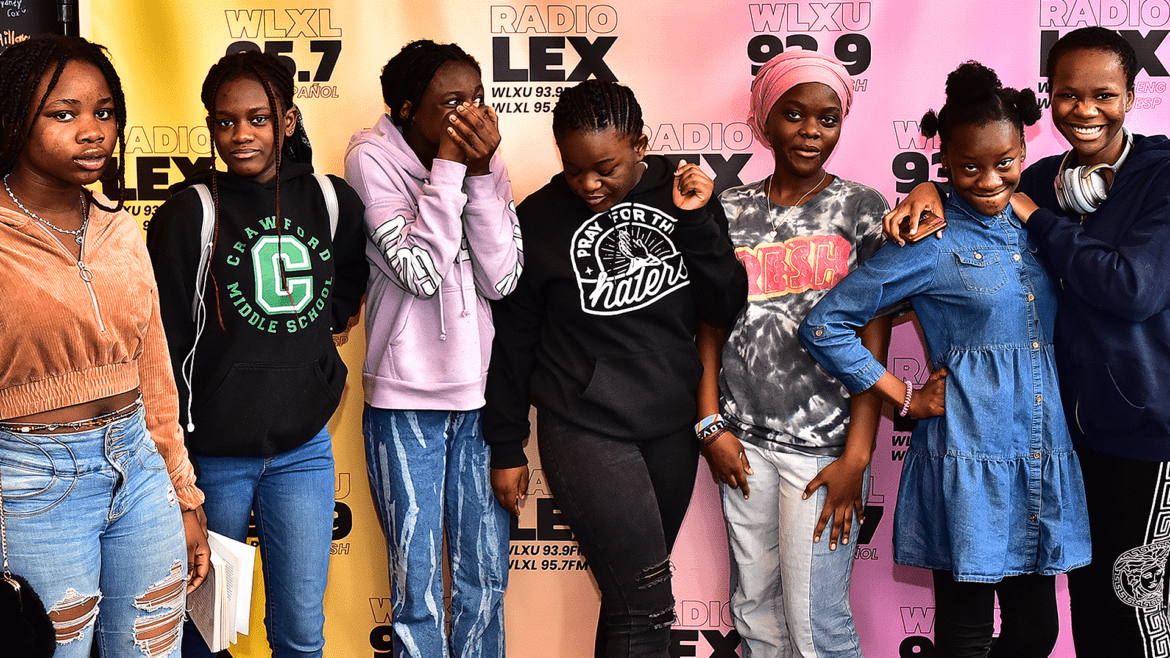 Jambo! Students from the Marafiki center take to the airwaves in Swahili